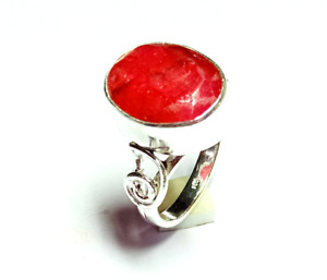 Ruby Gemstone 925 Silver Handmade Jewelry Ring J-2024