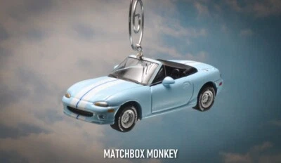 Azul Mazda MX-5 Miata (NB) Adorno de Navidad Convertible Coche Deportivo Roadster Foto 1 de 4