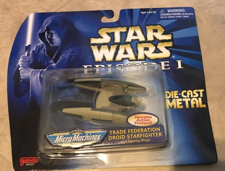 Star Wars Micro Machines Episodio I Die-Cast Trade Federation Droid Starfighter  Foto 1 de 1