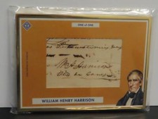 2022 Topps Transcendent William Henry Harrison Cut Auto Signature #1/1