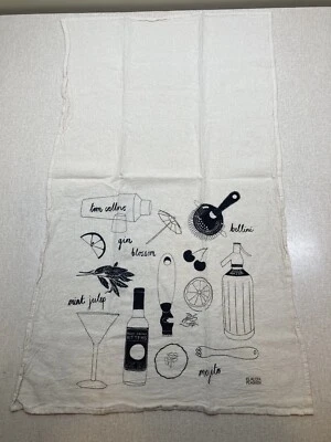 Claudia Pearson para West Elm Plato de Cocina Toallero Bar Cóctel Tema Impresión 33"x19" Foto 1 de 4