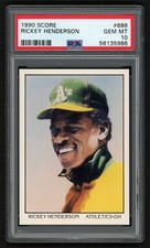 1990 SCORE RICKEY HENDERSON #686 DREAM TEAM OAKLAND A'S HOF PSA 10 GEM MINT