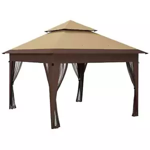3 x 3(m) Pop Up Gazebo with Mosquito Netting, 1 Person Easy up Marquee Party Ten - Picture 1 of 6