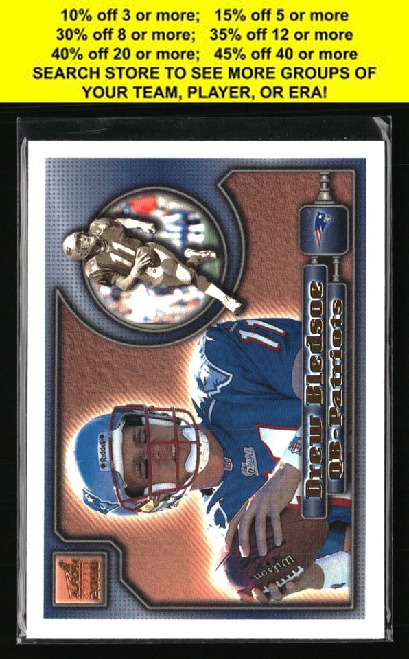 New England Patriots Football Cards Qty Discount 100s Player To Choose From - Image 1 of 1