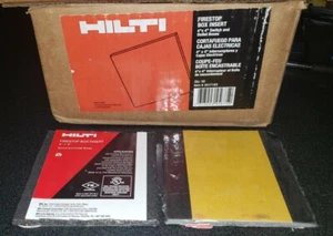 SET 10 HILTI FIRESTOP BOX EINSATZ 4""x4"" ZOLL SCHALTER AUSLASSBOXEN 3417183 - Bild 1 von 1
