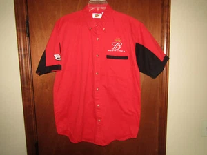 DALE EARNHARDT JR 8 BUDWEISER WINNER'S CIRCLE S/S BUTTON UP MEN'S SHIRT Sz LARGE - Picture 1 of 9