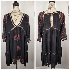 Mini Vestido Free People Talla S Greenpoint Gran Tamaño Bohemio Capricho Brujo  - Imagen 1 de 13