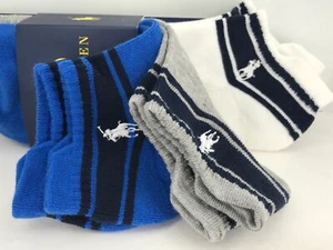Calcetines polo para hombre Ralph Lauren, calcetines de corte bajo azul gris azul, 3 pares, precio de venta sugerido por el fabricante $36 🙂 - Imagen 1 de 12