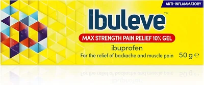 DIOMED DEVELOPMENTS Ibuleve Max Strength Pain Relief 10% Ibuprofen Gel, Maximum Anti-Inflammatory Re