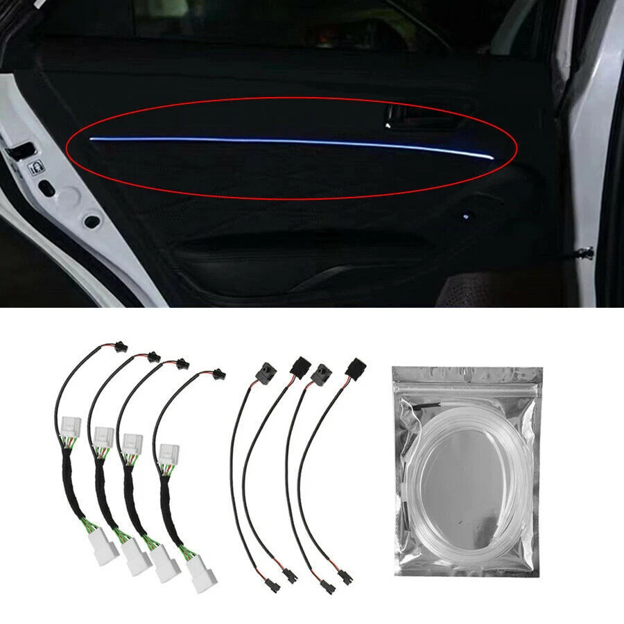 Blue Car 4 Door Atmosphere Light Ambient Lamp Trim For Toyota Camry 2018-2020 Foto 1 de 4