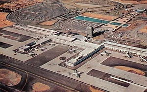 Aerial View of New York International Airport NYC,NY Vtg 1960's Postcard - Picture 1 of 2
