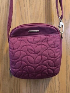 Travelon Women's Anti-Theft Small Crossbody Bag Burgundy Red - Picture 1 of 8