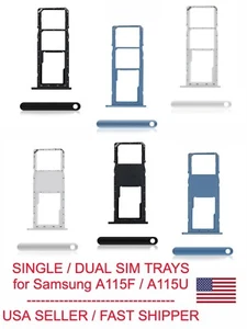 Samsung Galaxy A11 A115U A115F DUAL/SINGLE SIM Kartenfach microSD Telefon Teil - Bild 1 von 3