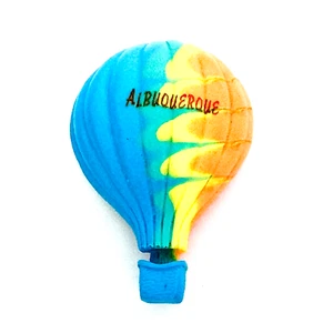 ALBUQUERQUE HOT AIR BALLOON MAGNET Multicolor Vintage Souvenir Vacation Magnet - Picture 1 of 4