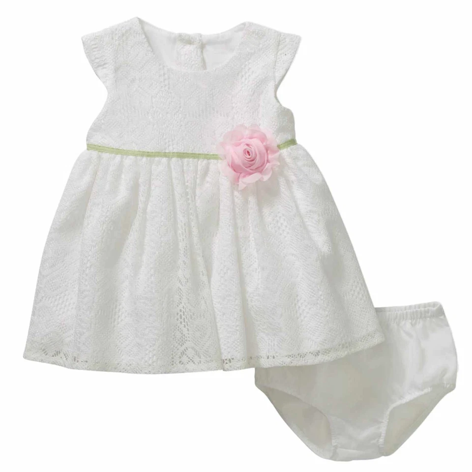 Infant Girls White Lace Easter & Holiday Baby Dress - Image 1 of 1