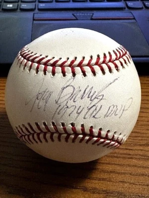 JEFF BURROUGHS 3 SIGNED AUTOGRAPHED OAL BASEBALL!  Rangers, Braves, A's!  MVP - Изображение 1 из 2