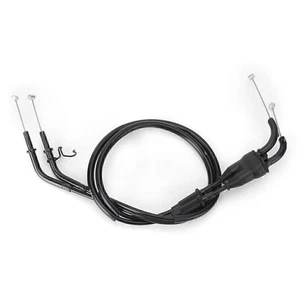 2x Black Throttle Cable Accelerator Wire FOR KAWASAKI Ninja ZX10R 2016-2017 - Picture 1 of 3