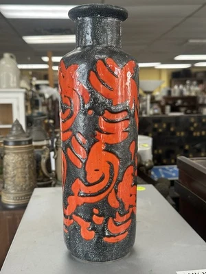 Vintage Mid Century Zsuri Szam Fat Lava Vase Iparmuve Szeti Vallalat Hungary - Image 1 of 4