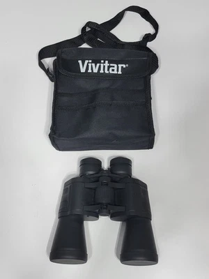 Vivitar 7x50 Binoculars Coated Optics Wide Angle w/ Case & Lens Caps Outdoor Hun - Image 1 of 4