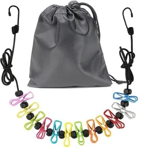 2 Retractable Travel Clothes lines for camping, cruises and other vacays - Picture 1 of 2
