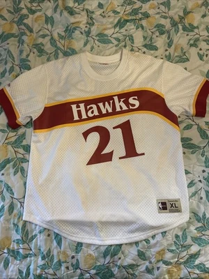 Camiseta para hombre Mitchell & Ness Atlanta Hawks malla cuello redondo #21 Wilkins talla: XL Foto 1 de 4