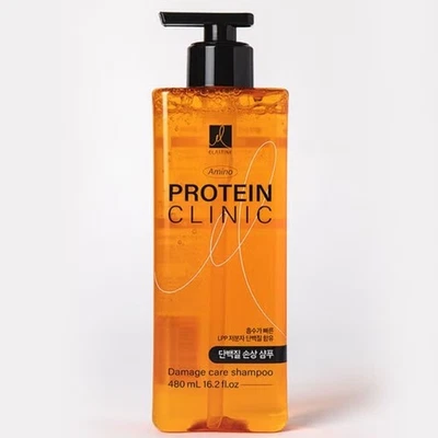 ELASTINE Amino Protein Clinic Shampoo 480ml Hair Care Shampoo Korean Cosmetics - Image 1 of 4