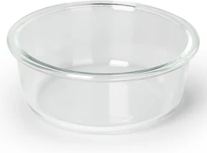 GDCZ Glass Raised Cat or Small Dog Bowls 18 Ounces Transparent - Picture 1 of 12
