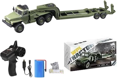RC Semi Truck, 2,4Ghz 6WD Ferngesteuerter Armee LKW Anhänger, 41,3 Zoll Große Größe - Bild 1 von 4