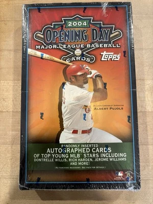 2004 Topps Opening Day Factory Sealed Baseball Wax Hobby Box - 36 Packs - Image 1 of 3