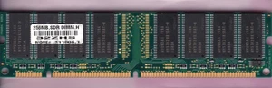 256MB PC-133 PNY 32ZHS SDRAM PC133 HYUNDAI Desktop Memory Stick DUAL RANK DIMM - Picture 1 of 2