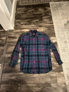 Camisa de Franela Woolrich Para Hombre Grande Multicolor Botón Frontal Cuadros WILDBERRY 469 - Imagen 1 de 3
