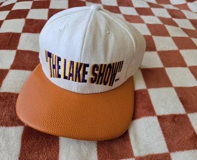 De colección Años 90 Los Angeles Lakers Oficial NBA Snapback Gorra Kobe Shaq Lake Show Gorra Foto 1 de 4