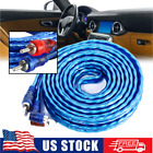 14 Ft 2 Ch Twisted Car Amp Rca Jack Cable Install AMP RCA Sub Subwoofer Wiring