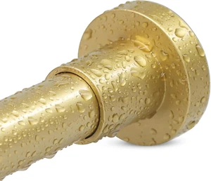 Gold Shower Curtain Rod 32-80 Inch(2.7-6.6Ft), Non Slip, Never Rust, No Drill St - Picture 1 of 9