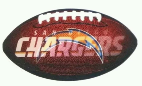 San Diego Chargers 3D Football Magnet 6"x3.5" NFL Cover