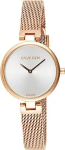 New Swiss Made CALVIN KLEIN Authentic Silver Dial Ladies Quartz Watch - Bild 1 von 4
