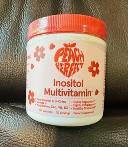 Peach Perfect Inositol Multivitamin, 120 Capsules - EX 1/2026 - Picture 1 of 5