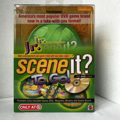 Jr Scene It? To Go The DVD Game Portable Case Travel Kids Trivia NEW Sealed - Image 1 of 2
