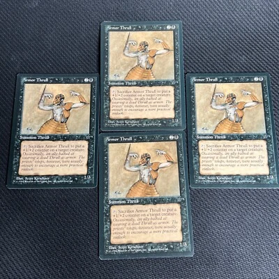 Armor Thrull MTG Fallen Empires Magic the Gathering Black 4  Kirschner Art - Image 1 of 4