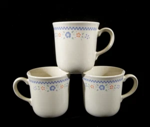 Corning Corelle Needlepoint Set of 3 Coffee Cups - Picture 1 of 7
