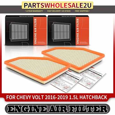 2x Filtro de aire del motor delantero para Chevrolet Volt 2016 2017 2018 2019 1,5 L 23437180 Foto 1 de 4