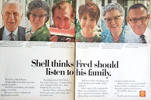 PRINT AD Shell Gasoline 1968 2pg Fred Be a Shell Dealer Owner Operator - Picture 1 of 1