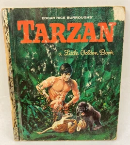 Little Golden Books Tarzan 1964 Edgar Rice Burroughs Action - Picture 1 of 6