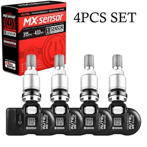 Genuine 4PC Autel Tire Pressure Sensor TPMS MX-Sensor 315MHz 433MHz Programmable - Picture 1 of 17