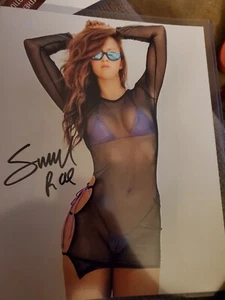 WWE Summer Rae Purple Bikini Autogramm 8x10 Foto mit Sport Fan Zertifikat - Bild 1 von 3