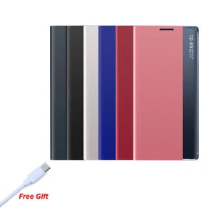 Per Samsung Galaxy S21 S21+ S21ULTRA custodia finestra laterale con cavo - Foto 1 di 30