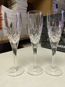 SET OF 3 LEAD WATERFORD CRYSTAL LISMORE SHERRY GLASSES - Picture 1 of 3