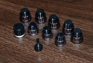 KENWOOD TS-850S PARTS: SET SMALL KNOBS AND SKIRTS - Zdjęcie 1 z 2