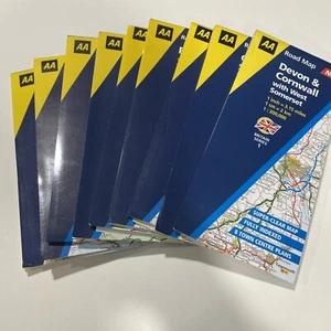 Road Maps Of Great Britain And Scotland, 2002, By AA, Set Of 9 - Picture 1 of 5