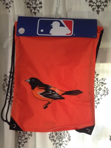 NEW Baltimore Orioles MLB Orange Pouch Backpack Bag jersey Authentic Merchandise Cover